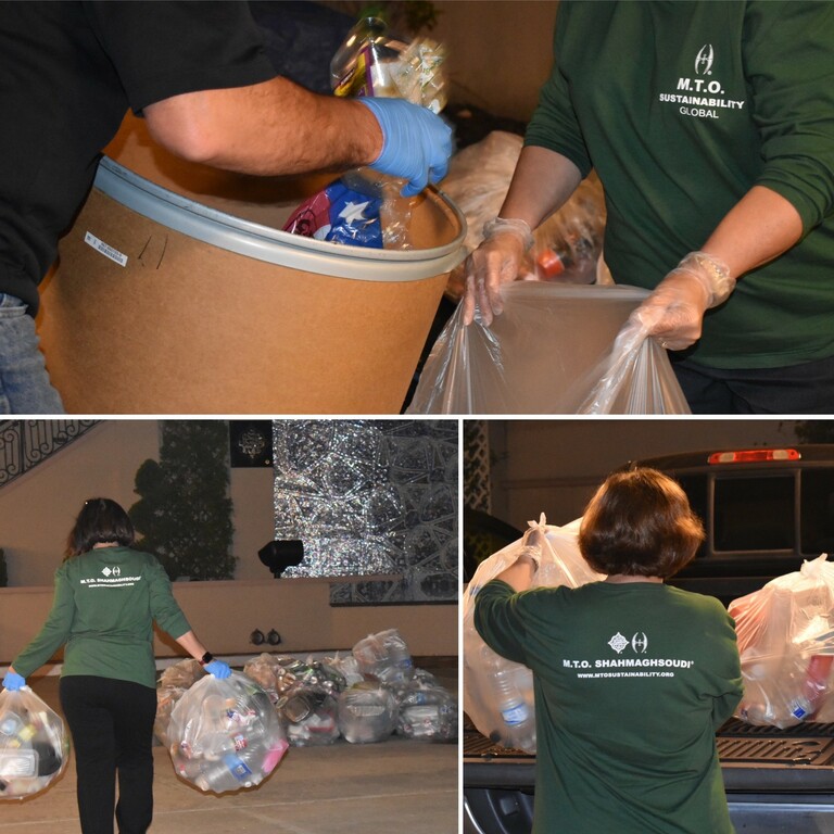 M.T.O. Houston Sustainability Volunteers Celebrate America Recycles Day