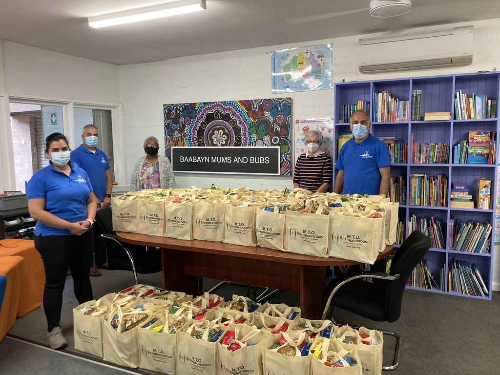 M.T.O. Sydney Donates 100 Care Packages in celebration of the Birthday of Professor Sadegh Angha