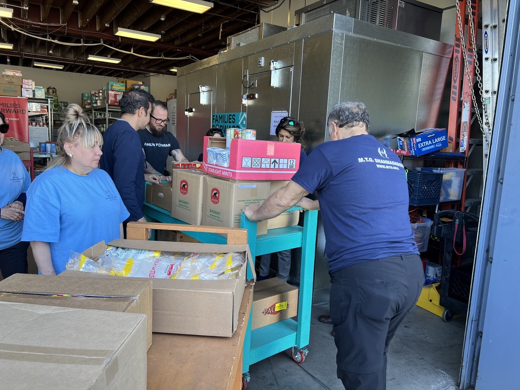 M.T.O. Orange County Makes Bulk Food Donation to the Pantry of Families Forward