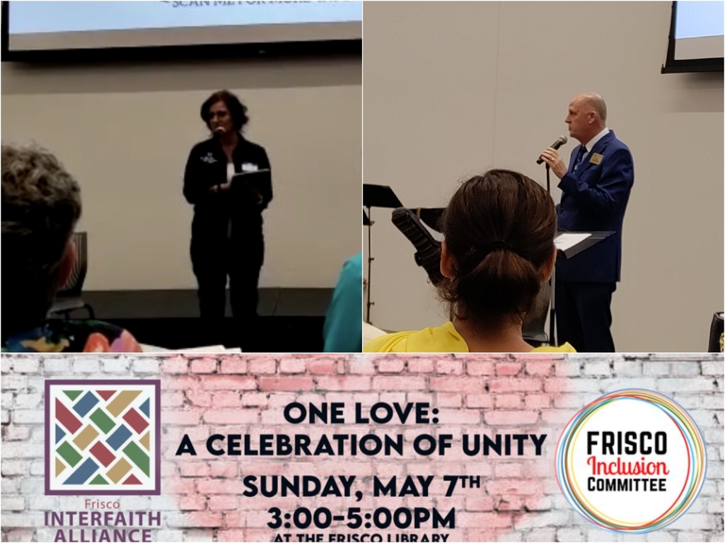 M.T.O. Dallas Presents at Interfaith Event "One Love: A Celebration of Unity"