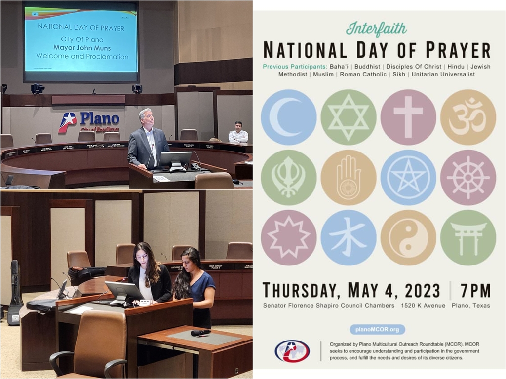 M.T.O Dallas Participates in the Interfaith National Day of Prayer