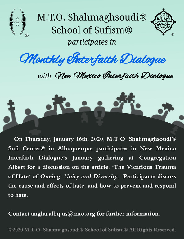 M.T.O. Albuquerque Participates in Monthly Interfaith Dialogue