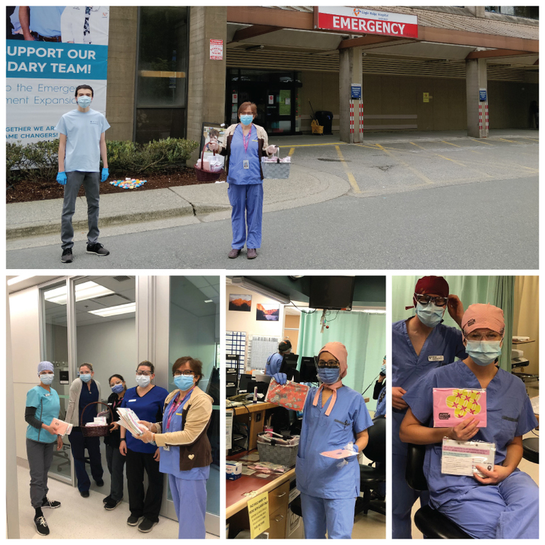 M.T.O. Vancouver Donates Surgeon's Caps to Eagle Ridge Hospital