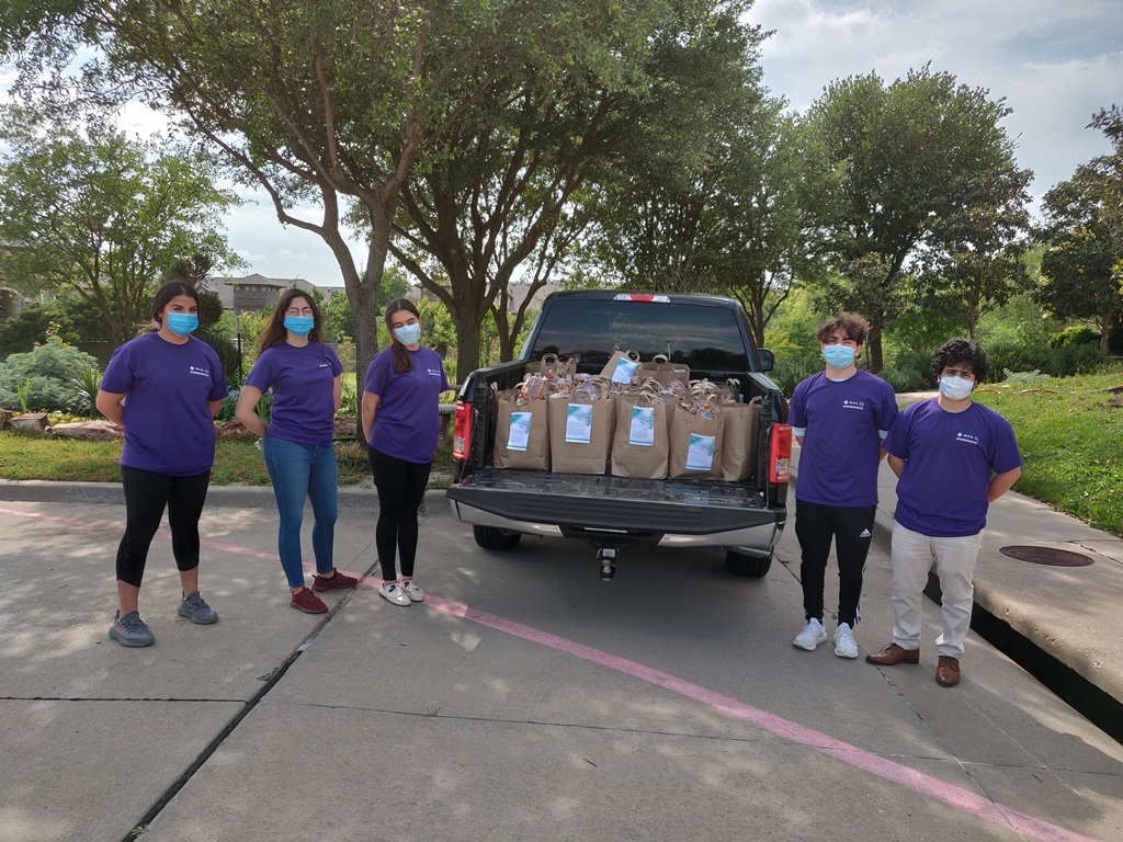 M.T.O.  Dallas Youth Group Delivers Food to Neighbors in Need