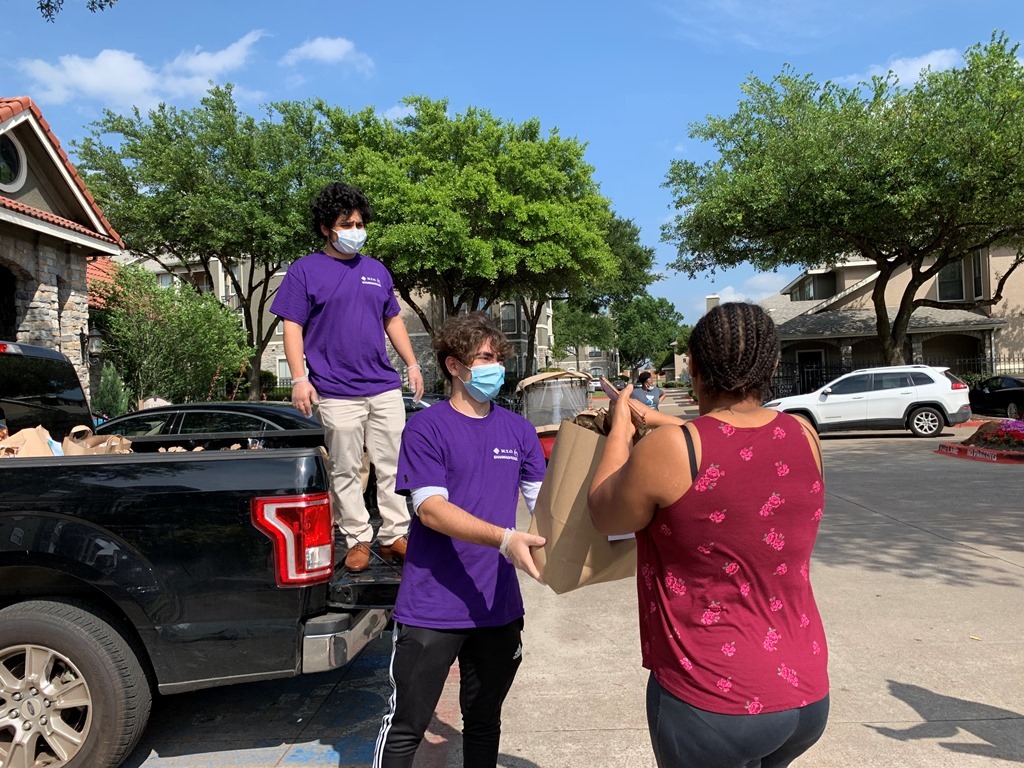 M.T.O.  Dallas Youth Group Delivers Food to Neighbors in Need