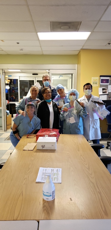M.T.O. Berkeley Donates Face Shields to Respiratory Therapists and Covid-19 Unit Nurses at Kaiser Hospital