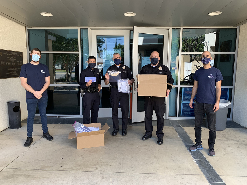M.T.O. Los Angeles Prepares and Delivers Face Shields and Masks to LAPD