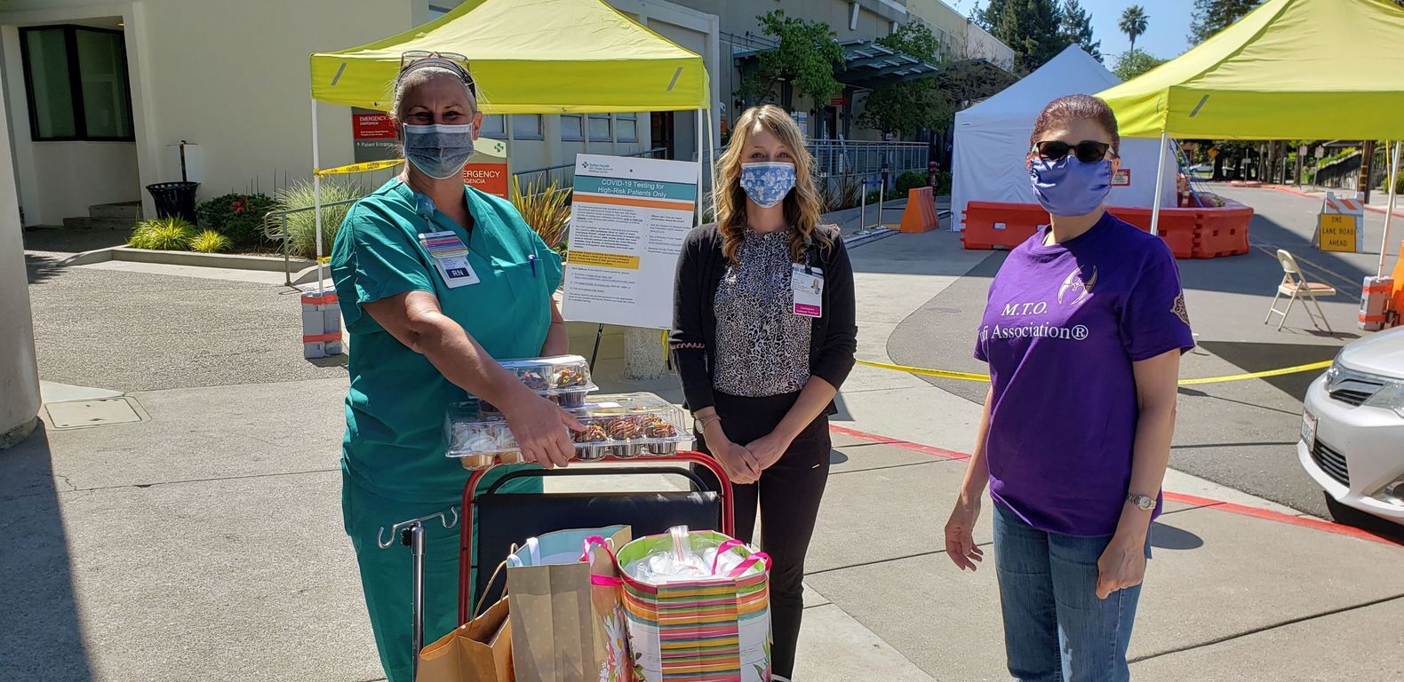 M.T.O. Berkeley Donates PPEs to Alta Bates Summit Medical Center