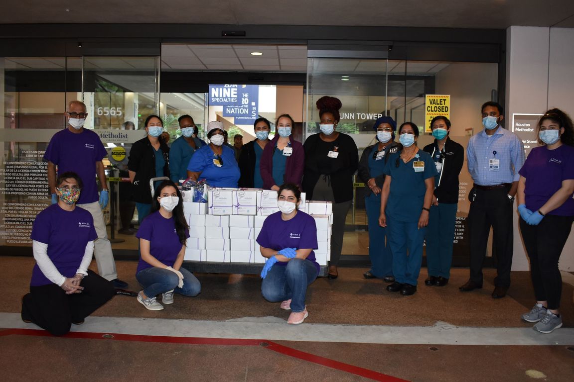 Donation of Healthy Snacks and Face Masks to Houston Methodist Hospital