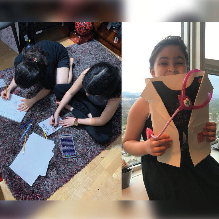 M.T.O. Vancouver Youth Group Makes Home-Made Thank You Cards for Healthcare Workers