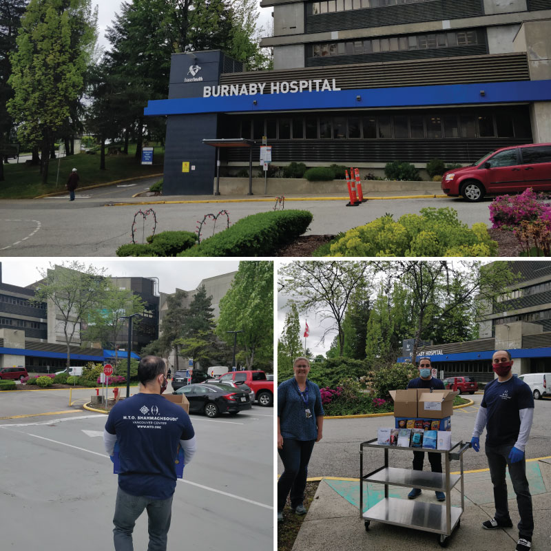 Burnaby General Hospital Staff Receives Healthy Snacks from M.T.O. Vancouver