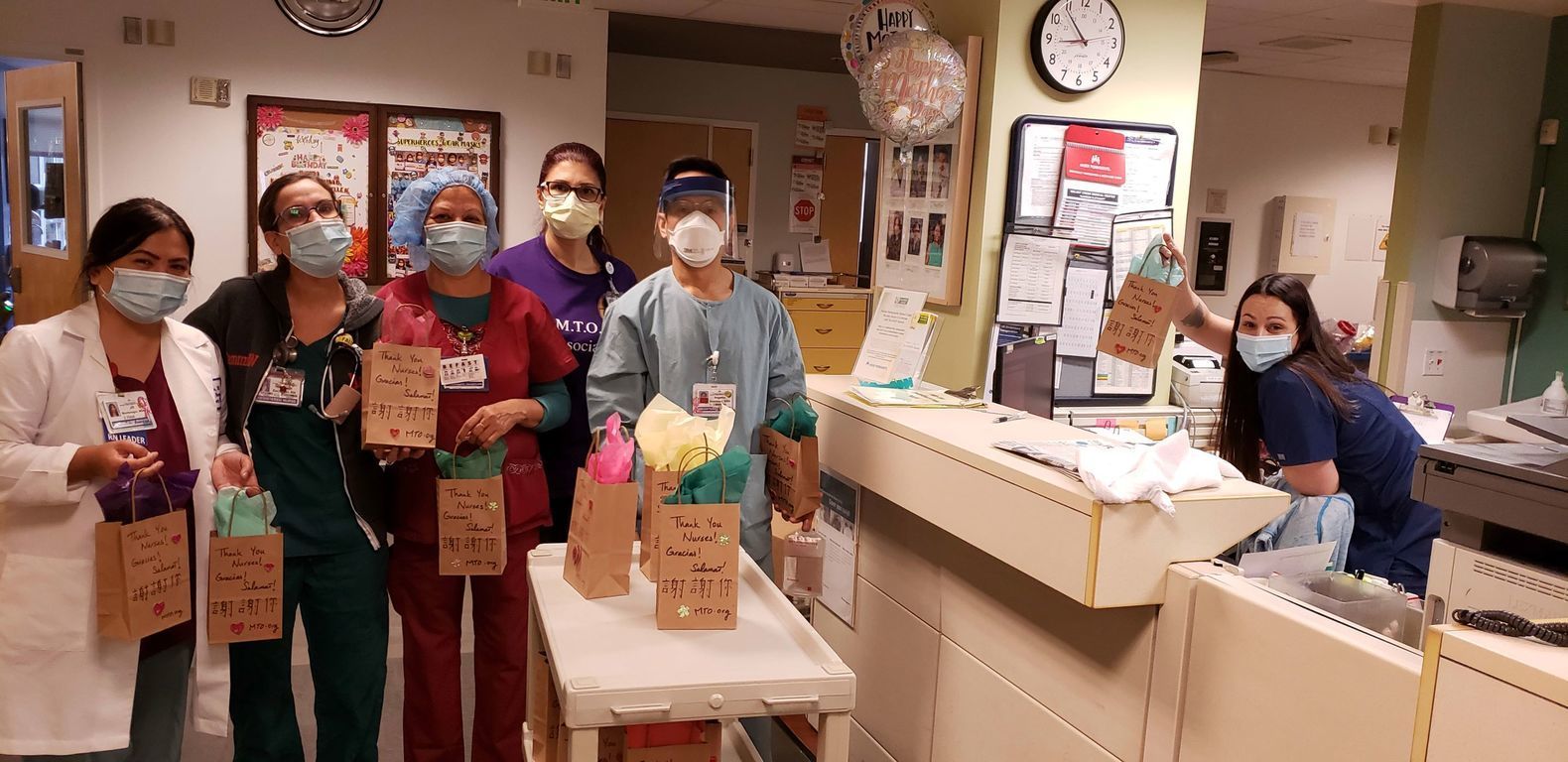 M.T.O. Berkeley Donates PPE and Care Packages to Medical Staff
