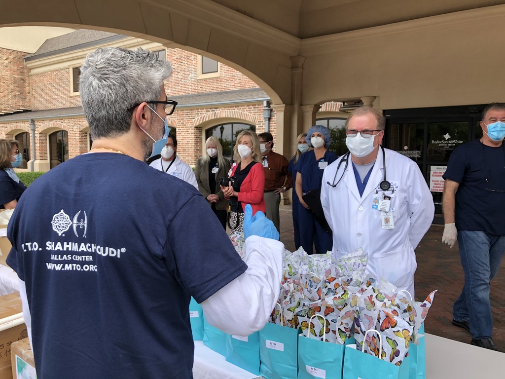 M.T.O. Dallas Donates PPE and Sweet Treats to Baylor Scott White Hospital