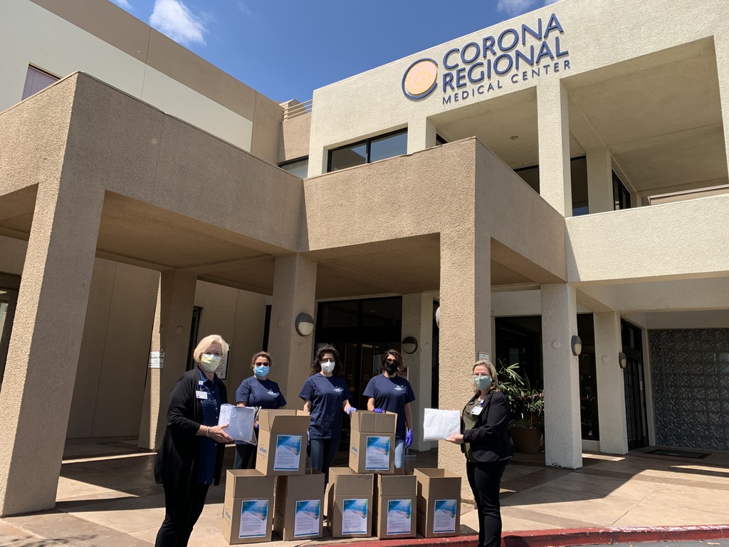 M.T.O. Orange County Gifts Corona Regional Hospital with PPEs during Second Donation Visit  