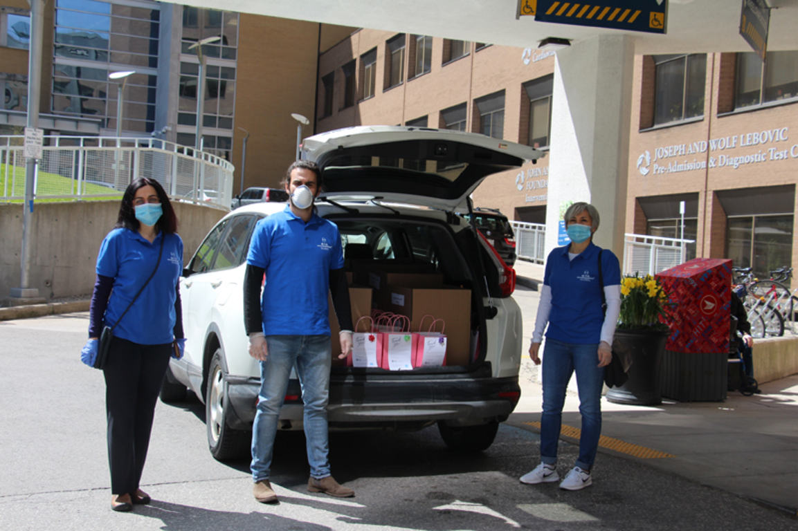 M.T.O. Toronto Gifts Frontline Nurses of University Health Network Hospital with Thank You Bags