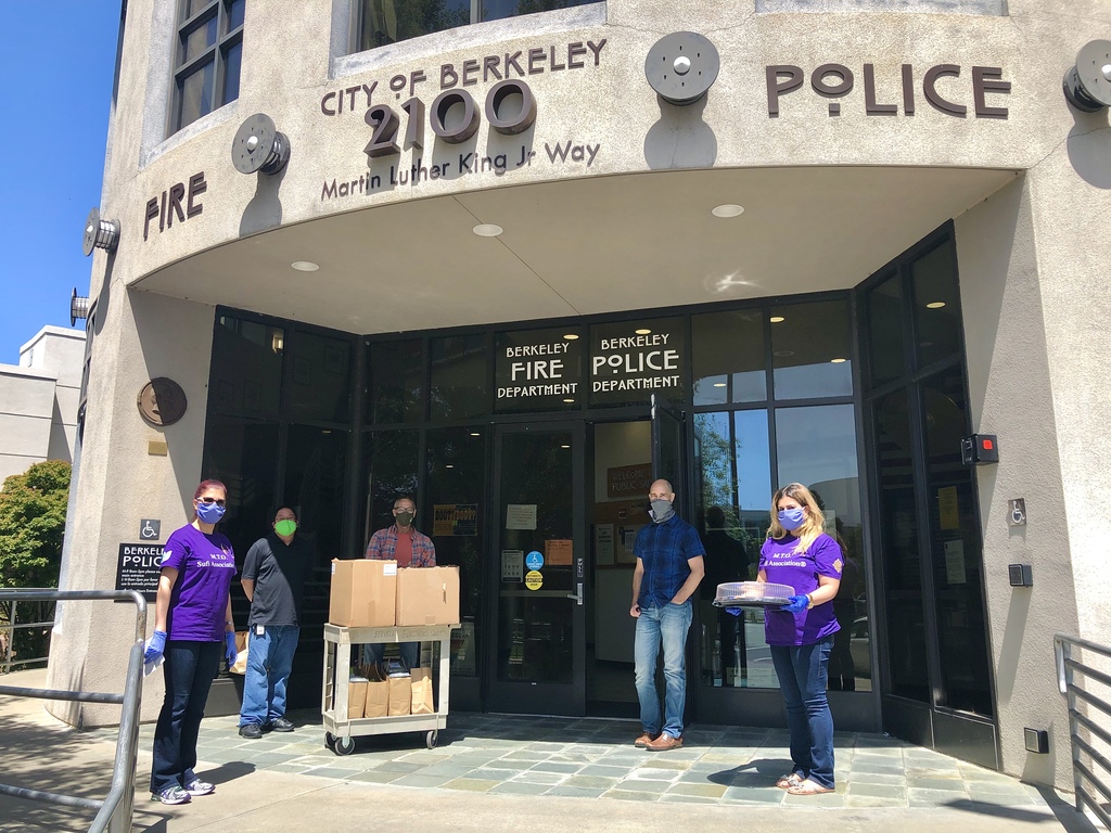 M.T.O. Berkeley Donates PPE and Warm Food to Police and Fire Department