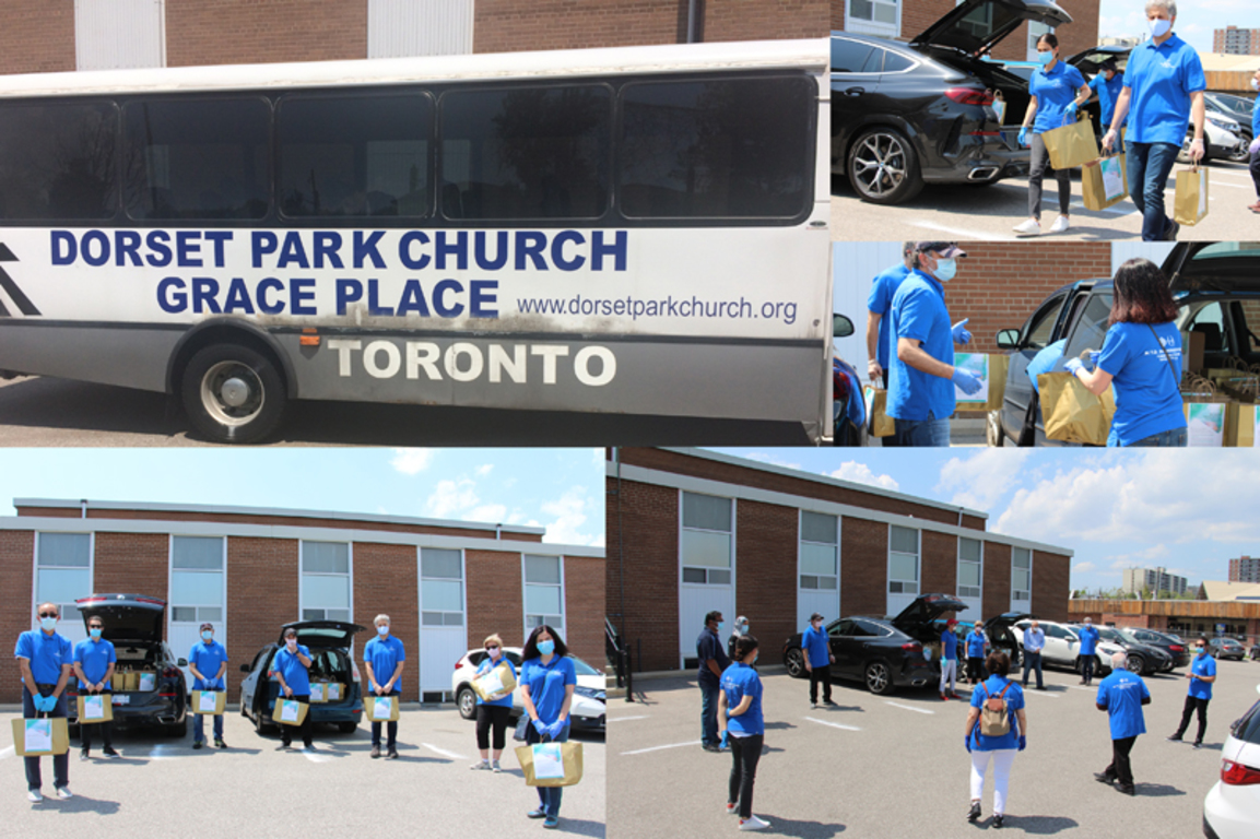 MP Salma Zahid and M.T.O. Toronto provide food packages to Dorset Park Church  