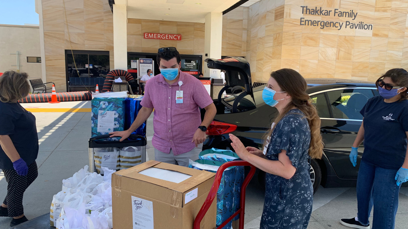 PPE Donated to Hospital in Los Angeles