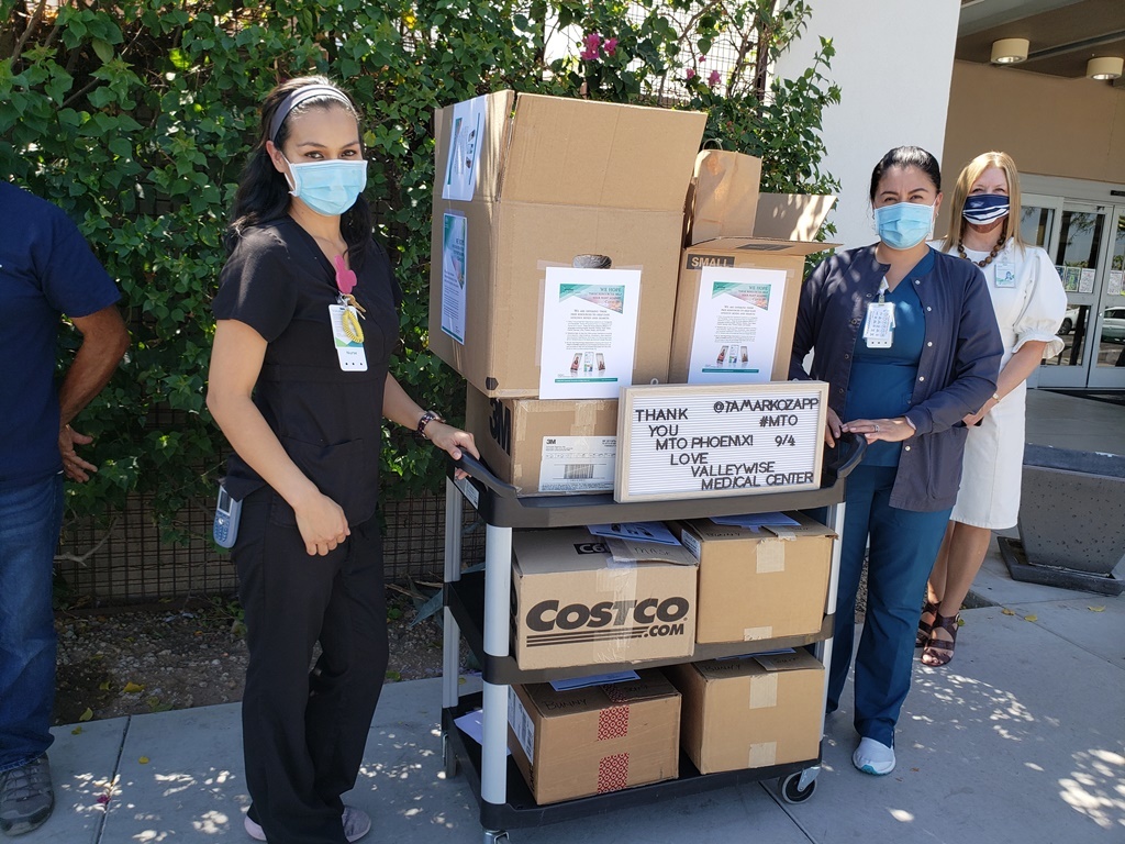 Over 1300 Face Masks and Other PPE Donated to Medical Center by M.T.O. Phoenix