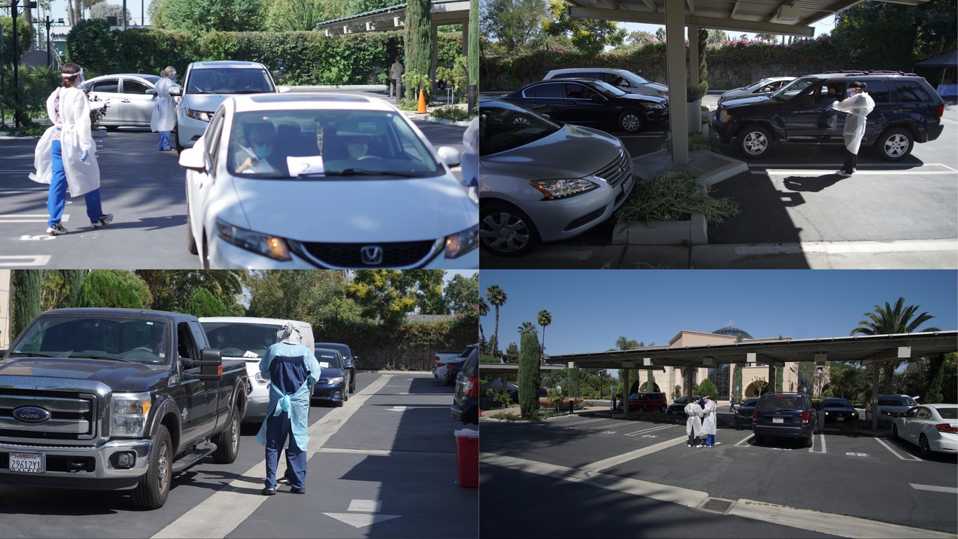 M.T.O. Los Angeles hosts its second, two-day Covid-19 Drive-up Testing for the Community