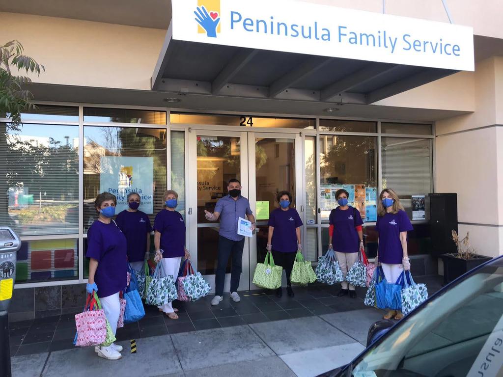 Peninsula Family Services Receive Food and Hand Sanitizer from M.T.O. Hillsborough