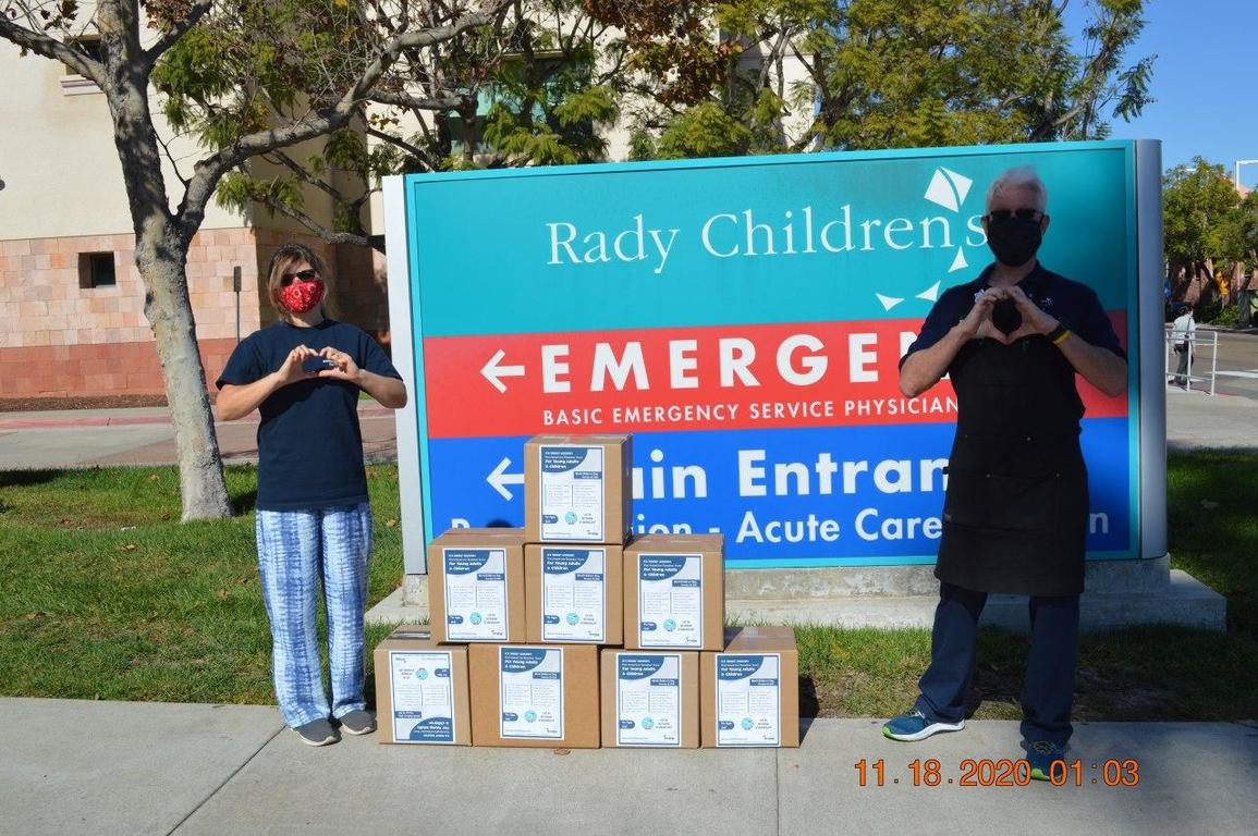 M.T.O. San Diego Donates PPE items to Rady’s Children Hospital on World Children's Day