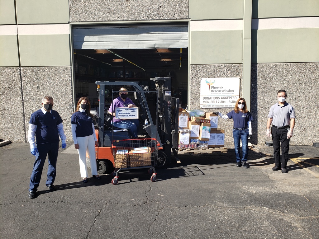 M.T.O. Phoenix Donates PPE and Food Packages to local Organizations