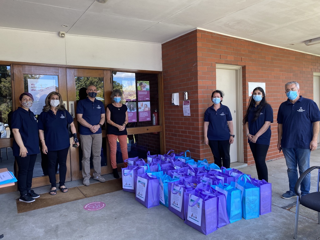 M.T.O. Melbourne Centre Donates thirty care packages and essentials to UnitingCare East Burwood