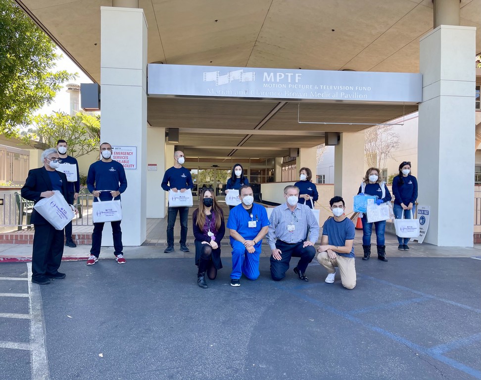 M.T.O. Los Angeles Donates PPE and Care Packages to the Motion Picture & Television Fund and the Los Robles Regional Medical Center