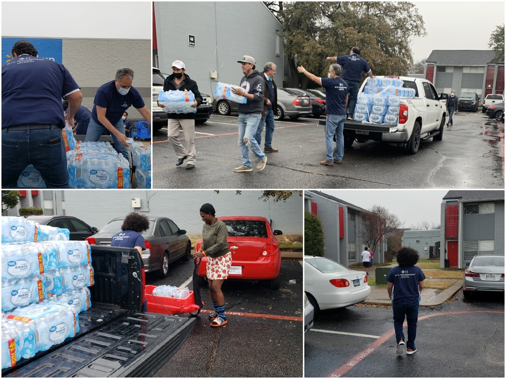 M.T.O. Dallas Donates Drinking Water to Families Impacted by Winter Storm 
