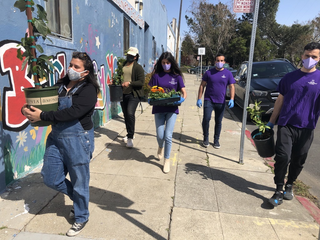 M.T.O. Berkeley Celebrates First Day of Spring with Donation of PPE, seeds, and trees