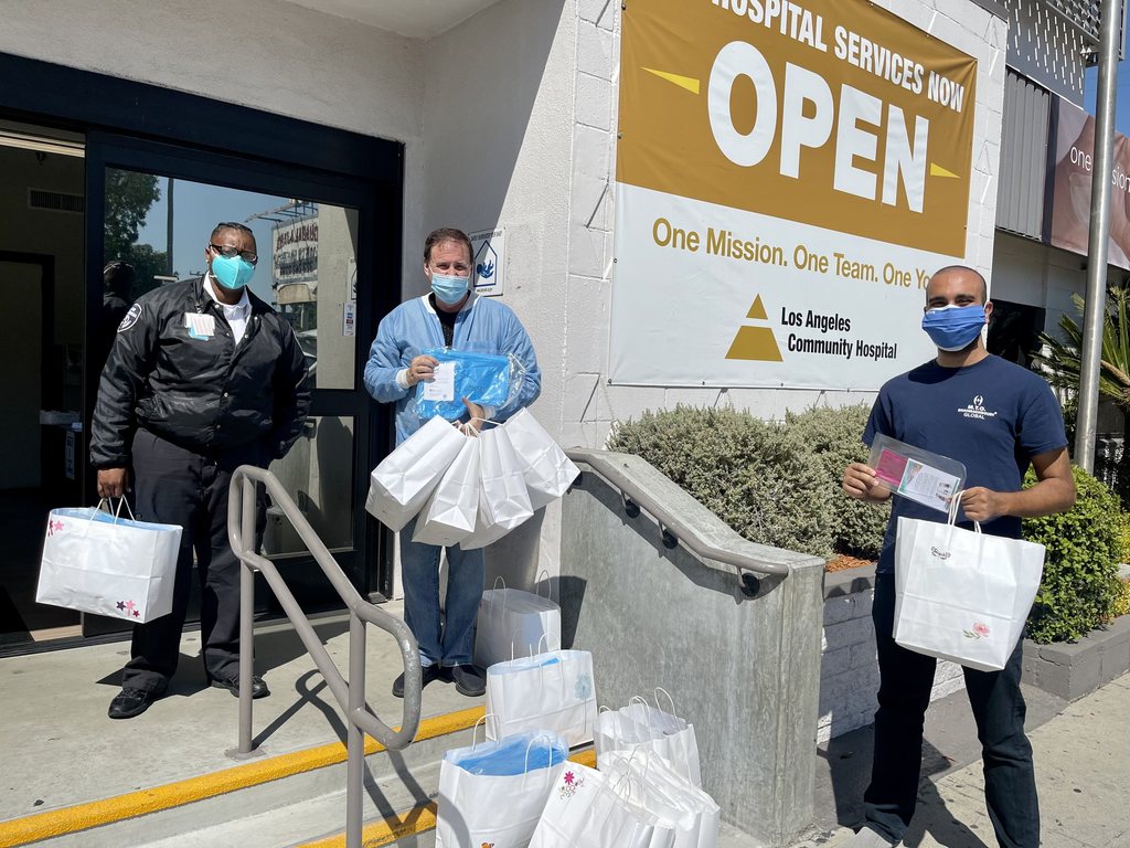 Los Angeles Community Hospital Receives PPE Donation from M.T.O. Los Angeles