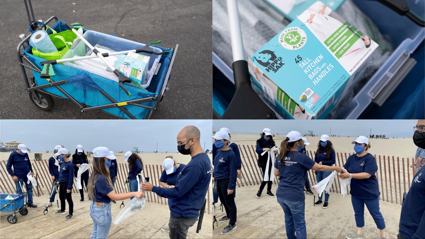 M.T.O. Los Angeles Partner with the California Coastal Commision to help clean Santa Monica State Beach